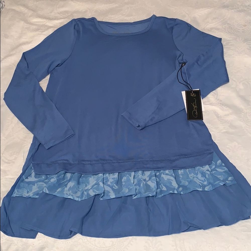 DG2 by Diane Gilman Printed Peplum Top